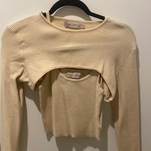 Sweater Tank + Shrug Set